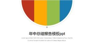 Modello di rapporto di riepilogo di metà anno ppt