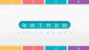 Modèle ppt de résumé personnel d'employé ordinaire