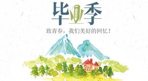 My graduation season ppt template