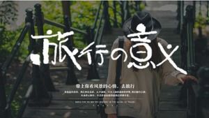 Download del modello PPT del rapporto di viaggio d'affari