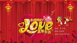 PPT-Vorlage für Hochzeitsalbum