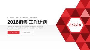 Templat ppt rencana kerja penjualan 2018