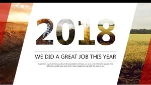 精美的PPT背景風景模板下載