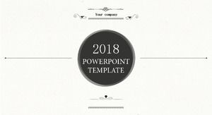 Plantilla ppt de informe de proyecto de fin de año atmosférico simple