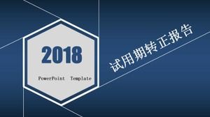 試用期正面報告ppt模板