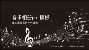 Music album ppt template