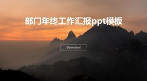 Departament roczny raport z pracy szablon ppt