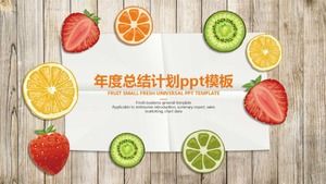 Yıllık özet planı ppt şablonu