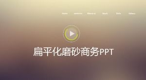 Modèle PPT d'entreprise givré plat