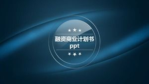 Modello ppt del piano aziendale di finanziamento