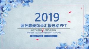 Mavi estetik kişisel çalışma raporu ppt şablonu