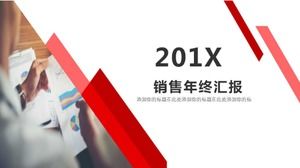 Sales year-end report ppt template