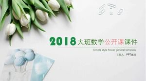 Material didáctico ppt de clase abierta de matemáticas de clase grande