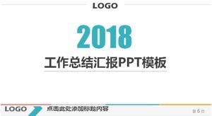 Templat ppt laporan ringkasan kerja departemen dinamis