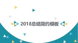 Modello ppt di riepilogo del lavoro di reparto fresco e semplice