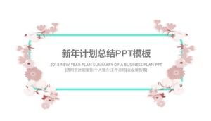 Beautiful art new year plan summary ppt template