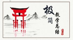 Modèle ppt de résumé du travail d'enseignement