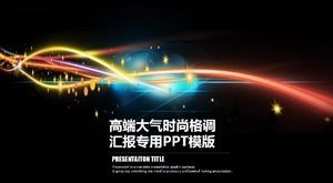 Modèle ppt de rapport d'activité de mode haut de gamme