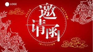 Modelo de ppt de convite eletrônico de reunião anual