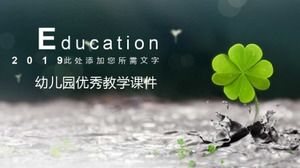 Modelo de ppt de material didático de ensino de jardim de infância excelente