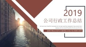 Company administrative work summary ppt template