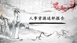 Șablon ppt de raport administrativ al personalului în stil chinezesc