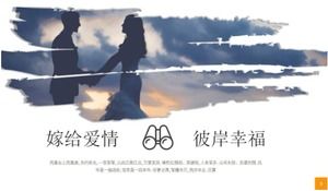 Schöne PPT-Vorlage für Vorschläge zum Valentinstag