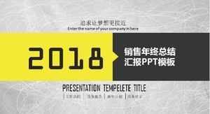 Plantilla ppt de informe de resumen de fin de año de ventas