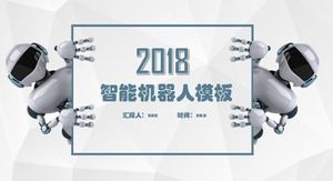 PPT-Vorlage für präzise Hightech-Roboter für intelligente Roboter