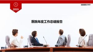 Hastane yıllık kişisel çalışma özeti ppt şablonu