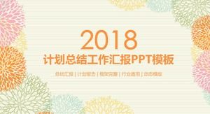 Plan summary work report PPT template