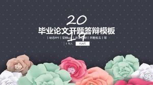 Graduation thesis opening and defense ppt template