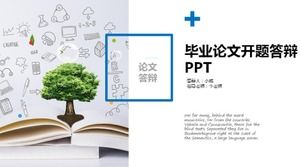 أطروحة افتتاحية تقرير الدفاع قالب ppt