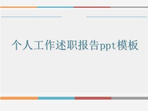 Modèle ppt de rapport de travail personnel