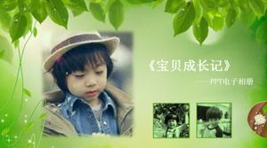 Templat ppt album elektronik ulang tahun