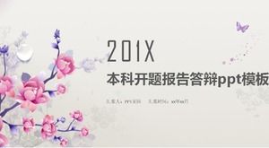 Modèle ppt de défense du rapport d'ouverture du premier cycle