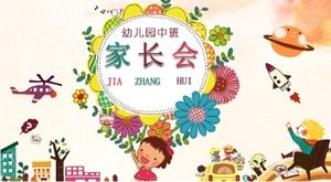 Modèle ppt de réunion de parents de la classe moyenne de la maternelle