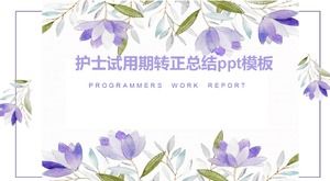 Template ppt ringkasan positif periode percobaan perawat