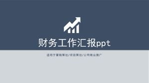 Atmospheric simple financial work report ppt template