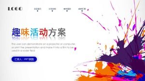 Template ppt rencana aktivitas yang menyenangkan