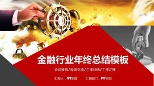 Finans sektörü yılsonu özeti ppt şablonu