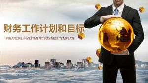 Finansowy plan pracy i cele ppt szablon