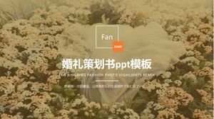 Modèle ppt de livre de planification de mariage