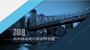 PPT-Vorlage für ausländische ausgewählte statistische Diagramme