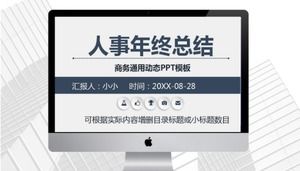 Modèle ppt de résumé administratif de fin d'année