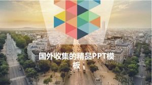 Overseas collection of boutique PPT template