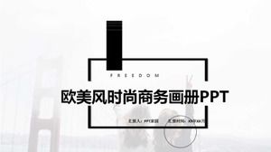 Business PPT template - black background - technology business activities