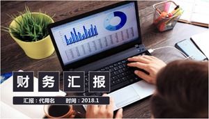 Moda koyu yeşil mali yıl çalışma özeti ppt şablonu