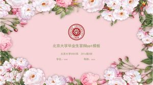 Modello ppt per la difesa dei laureati dell'Università di Pechino