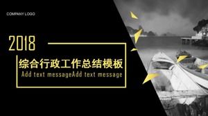 Templat ppt ringkasan pekerjaan administratif yang komprehensif